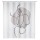 Rideau de douche Silhouette 180 x 200 cm - Blanc et gris