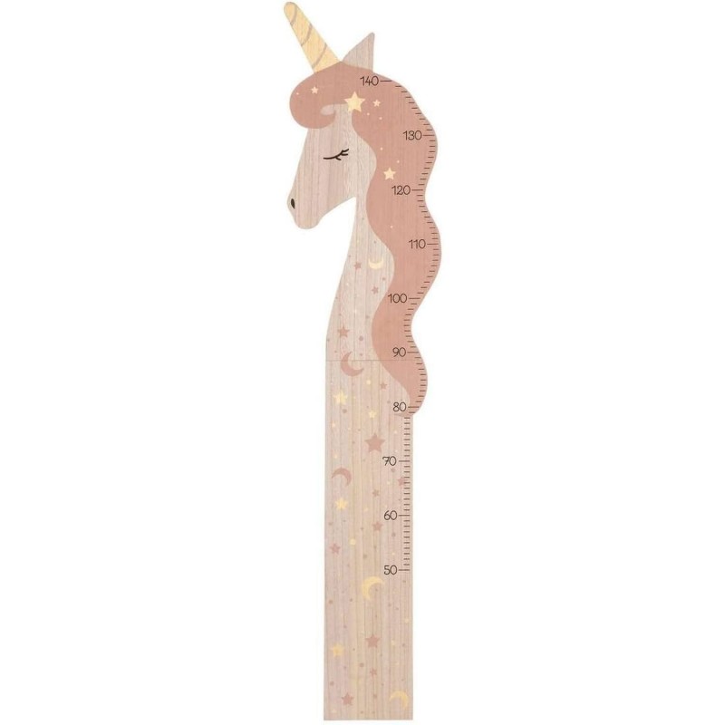 Toise enfant en bois Licorne - Hauteur 140 cm