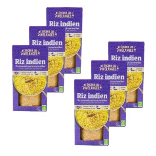 Lot 6x Riz et lentilles à l'indienne BIO - Boîte 250g