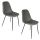 2 Chaises design vintage Amber - Gris