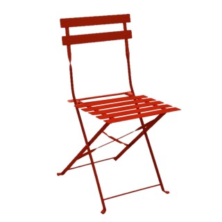 Chaise de jardin pliable en métal Palma - Orange