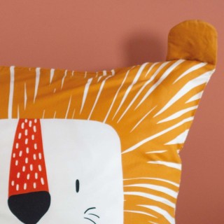 Parure de lit enfant Lion - 100% polyester 72g/m² - 140 x 200 cm