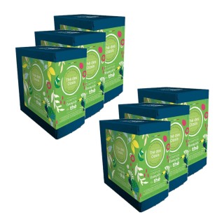 Lot 6x Thé vert des Oasis - 20 sachets - Boîte 40g