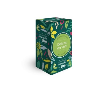 Lot 10x Thé Délices en Vert - 5 sachets - Boîte 10g