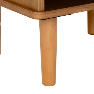 Table de chevet 1 tiroir Charlie en bois - Marron