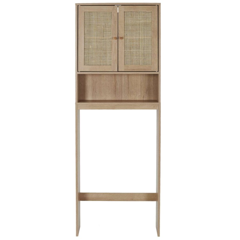 Meuble dessus WC Bali en cannage - Marron