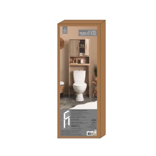 Meuble dessus WC Saulk en bois - Marron