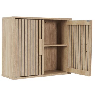 Armoire murale 2 portes Saulk en bois - Marron