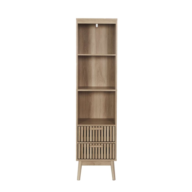 Colonne de rangement Saulk en bois - Marron