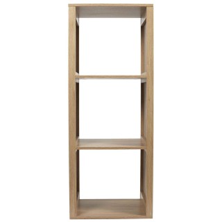 Etagère de rangement 3 cases Saulk en bois - Marron