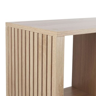 Etagère de rangement 9 cases Saulk en bois - Marron