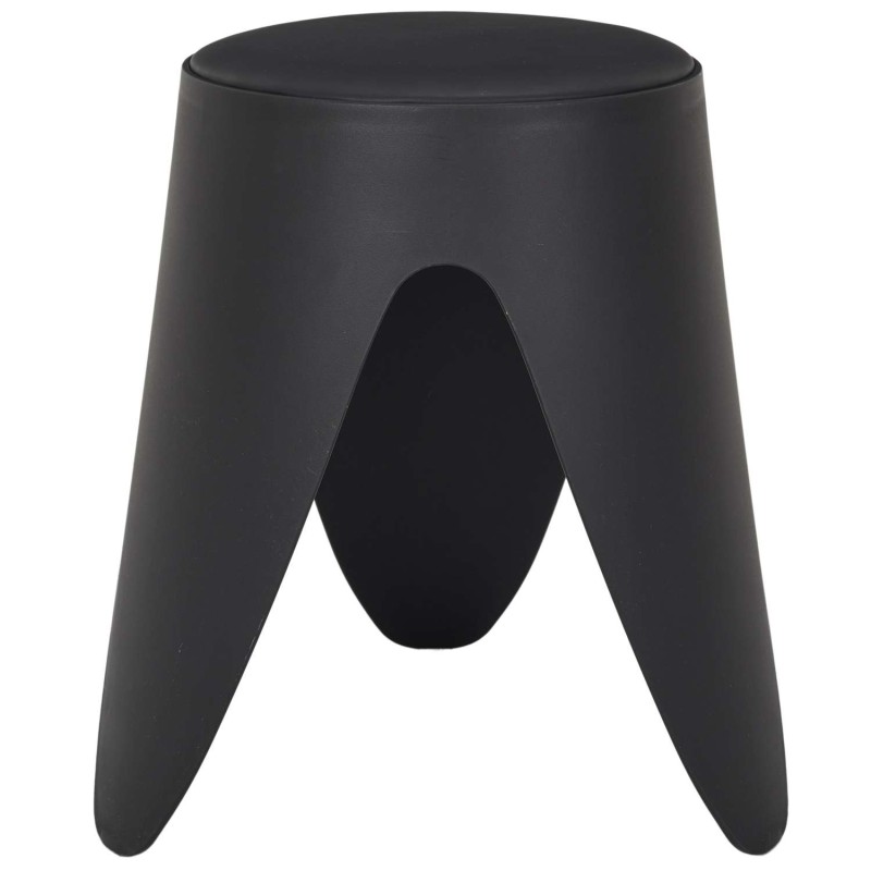 Tabouret d'appoint empilable Emma - Noir