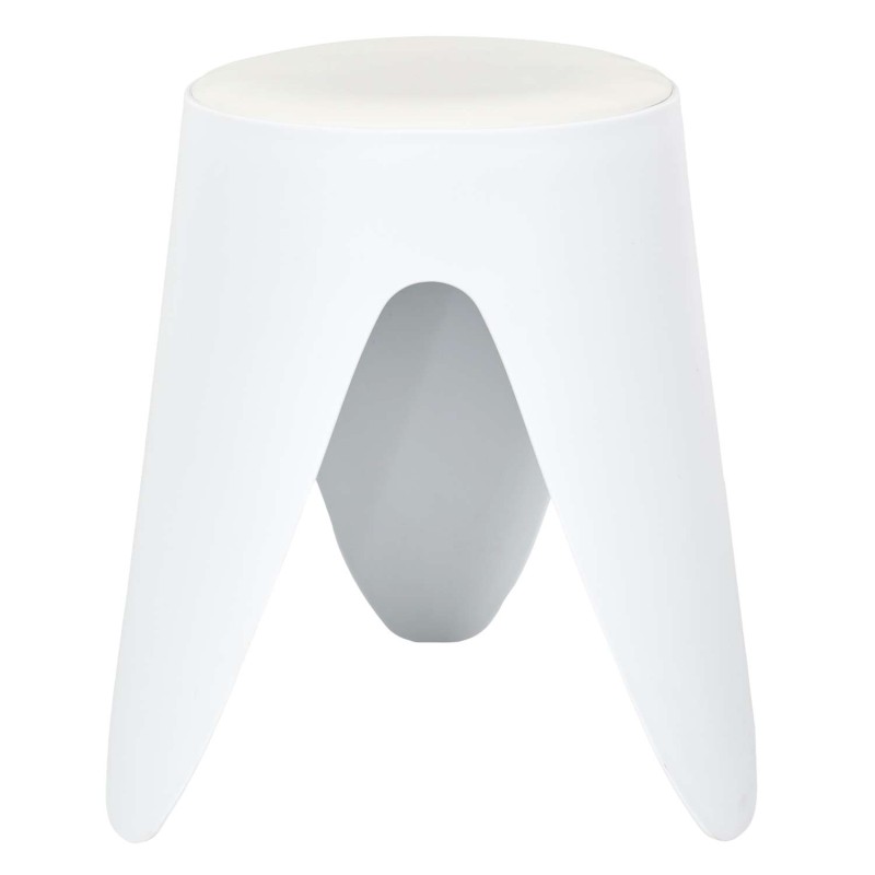 Tabouret d'appoint empilable Emma - Blanc