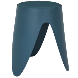 Tabouret d'appoint empilable Emma - Bleu canard