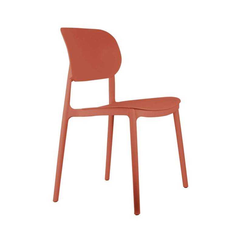 Chaise design Cheer - Terracotta