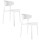 Lot de 2 chaises design Fain - Blanc