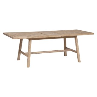 Table à manger extensible Aeris en bois pour 6 à 8 personnes - Marron