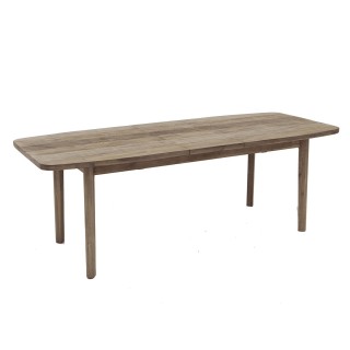 Table à manger extensible Banila en bois pour 6 à 10 personnes - Marron