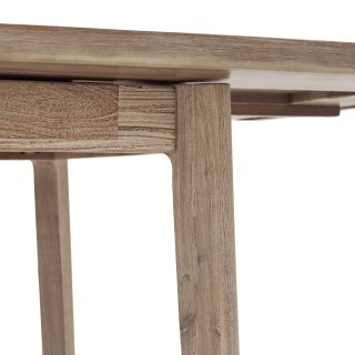 Table à manger extensible Banila en bois pour 6 à 10 personnes - Marron