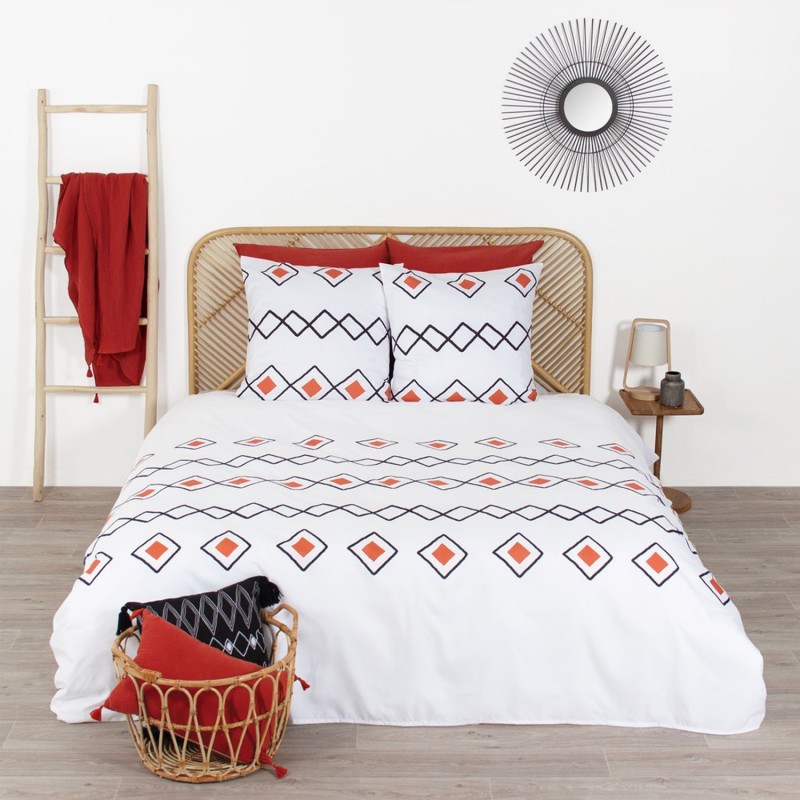 Parure de lit Agoura - Microfibre 72 g/m² - 220 x 240 cm - Blanc Parure de lit Agoura - Microfibre 72 g/m² - 220 x 240 cm - Blanc