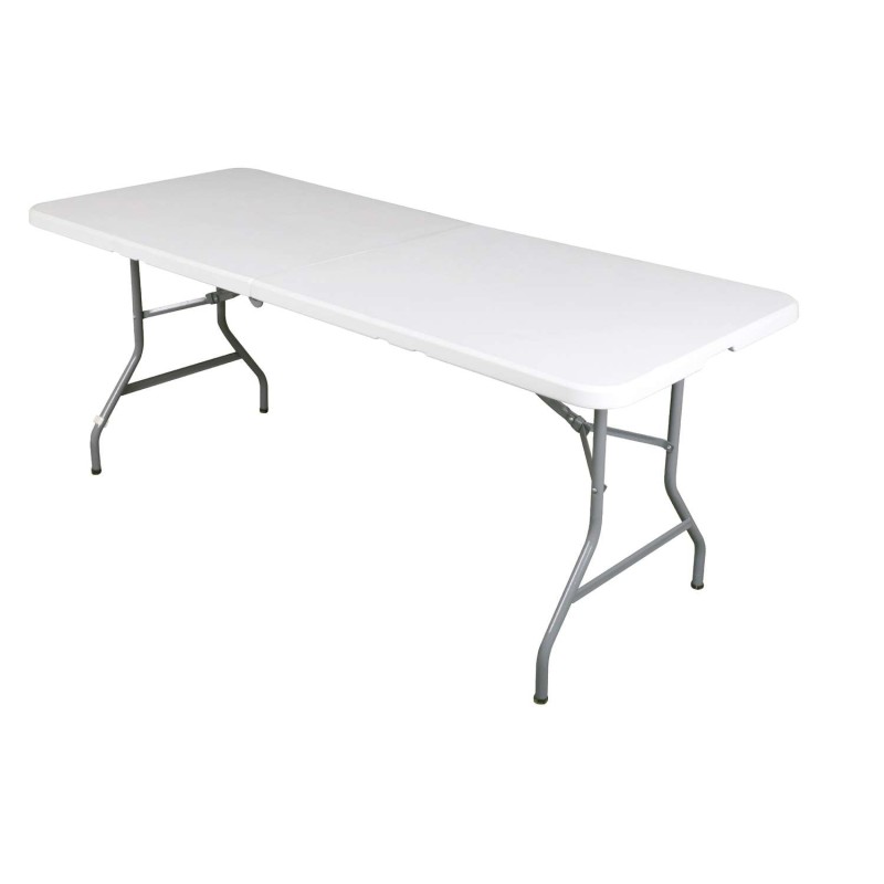 Table de réception pliante pour 8 personnes - Blanc