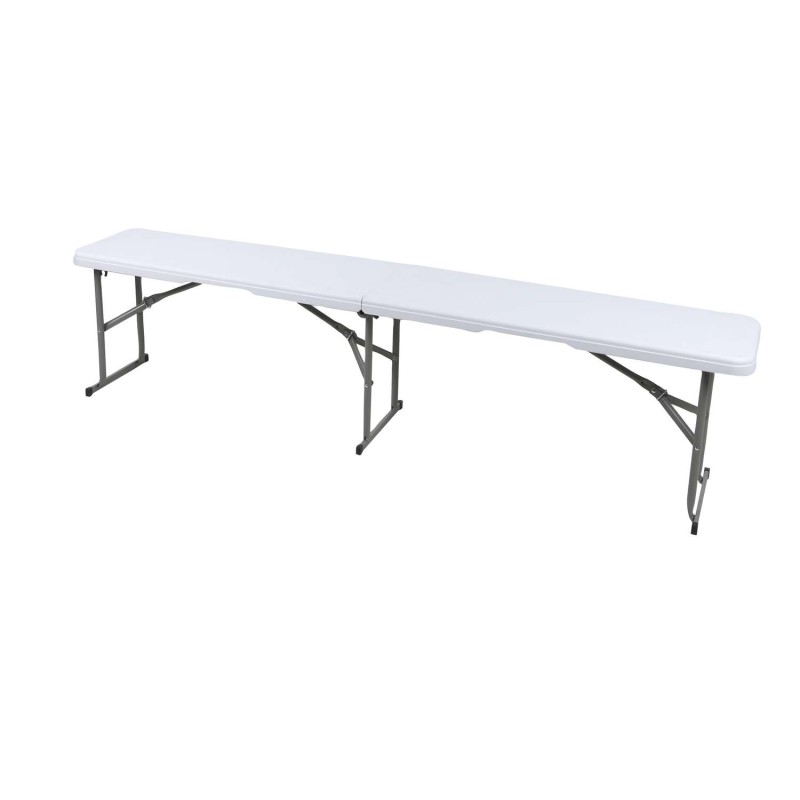 Banc de réception pliable pour 3 à 4 personnes - Blanc