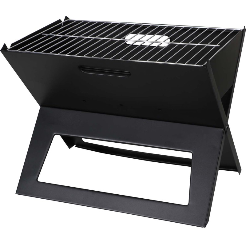 Barbecue à charbon pliable - L. 44,5 x l. 30,5 cm - Noir