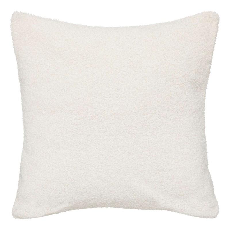 Coussin déhoussable Snowy - Bouclette unie - 40 x 40 cm - Ivoire