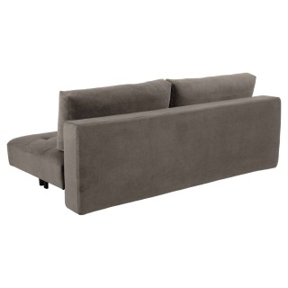 Canapé convertible Blain - 3 places - Marron