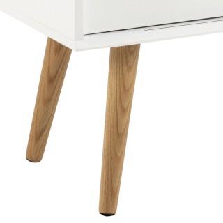 Buffet 2 portes Bertille en bois - Blanc