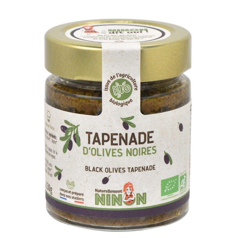 Tapenade d’olives noires BIO - Pot 130g