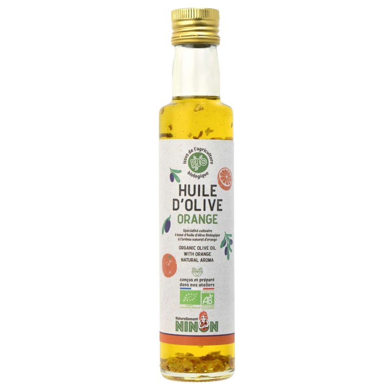 Huile d’olive extra vierge orange BIO - Bouteille 250ml