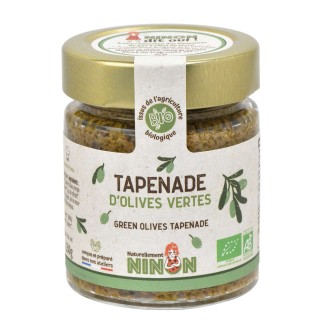 Lot 3x Tapenade d'olives vertes BIO - Pot 130g