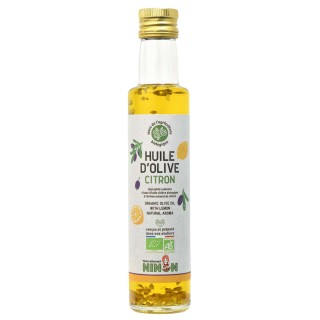 Lot 12x Huile d’olive extra vierge citron BIO - Bouteille 250ml