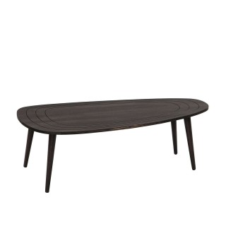 Table basse Théodore en bois massif - Gris foncé