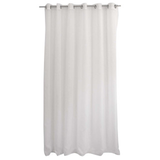 Voilage sablé grande largeur - 240 x 240 cm - Blanc