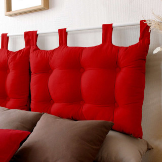 Tête de lit coussin Panama à suspendre - 70 x 45 cm - Rouge