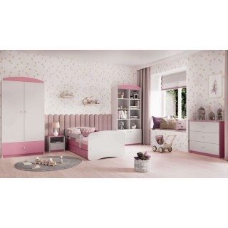 Lit Babydreams avec matelas et tiroir - Kocot Kids - 70 x 140 cm - Rose