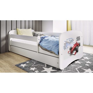 Lit Babydreams Formule 1 simple - Kocot Kids - 70 x 140 cm - Blanc