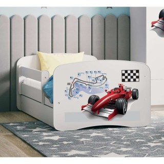 Lit Babydreams Formule 1 simple - Kocot Kids - 70 x 140 cm - Blanc