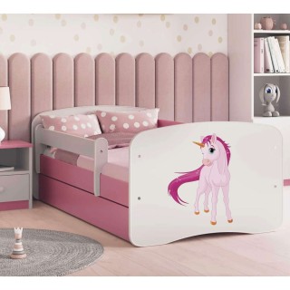 Lit Babydreams Licorne avec tiroir - Kocot Kids - 70 x 140 cm - Rose