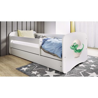 Lit Babydreams Dino avec matelas - Kocot Kids - 70 x 140 cm - Blanc