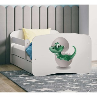 Lit Babydreams Dino avec tiroir - Kocot Kids - 70 x 140 cm - Blanc