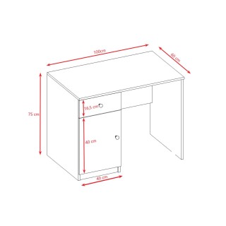 Bureau Babydreams - Kocot Kids - L. 100 x H. 75 cm - Blanc