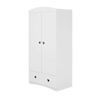 Armoire Julia - Kocot Kids - L. 90 x H. 183,5 cm - Blanc