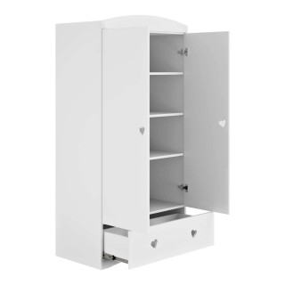 Armoire Julia - Kocot Kids - L. 90 x H. 183,5 cm - Blanc