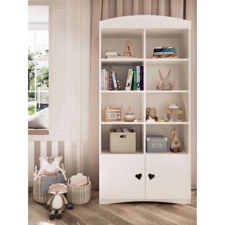 Bibliothèque double Julia - Kocot Kids - L. 90 x H. 188,2 cm - Blanc