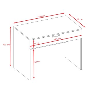 Bureau Tomi - Kocot Kids - L. 100 x H. 75,5 cm - Blanc