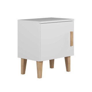 Table de chevet Kubi - Kocot Kids - L. 50 x H. 56 cm - Blanc