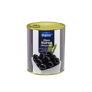 Lot 3x Olive noire dénoyautée - Boîte 860g